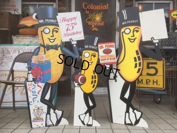 画像5: Vintage Planters Mr.Peanut Cardbord Sign Sign (AL514)