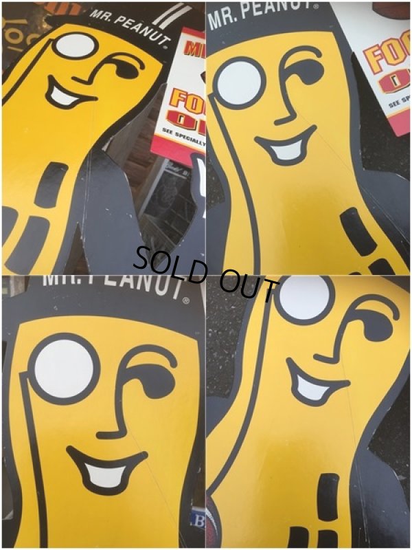 画像3: Vintage Planters Mr.Peanut Football Offer Cardbord Sign Sign (AL515)