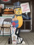 画像1: Vintage Planters Mr.Peanut Happy 75th Birthday Cardbord Sign Sign (AL513) (1)