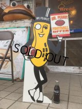 Vintage Planters Mr.Peanut Football Offer Cardbord Sign Sign (AL515)
