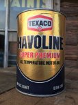 画像1: SALE！ Vintage TEXACO HAVOLINE 1 Quart Motor Oil Can (AL4184)  (1)