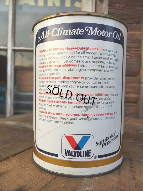 画像2: SALE！ Vintage Valvoline 1 Quart Motor Oil Can  (AL4190) 