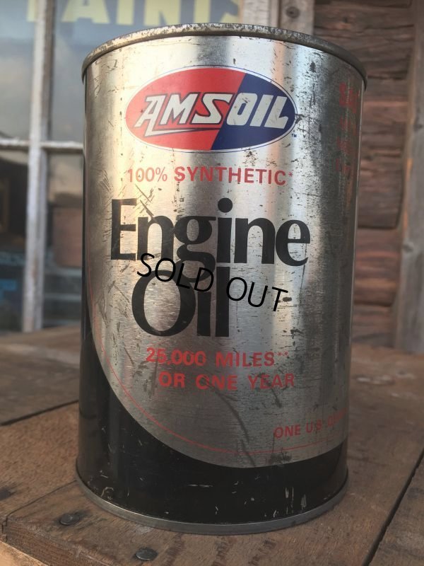 画像1: SALE！ Vintage AMSOIL 1 Quart Engine Oil Can  (AL4206) 