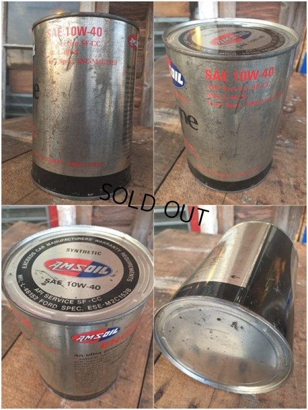 画像3: SALE！ Vintage AMSOIL 1 Quart Engine Oil Can  (AL4206) 
