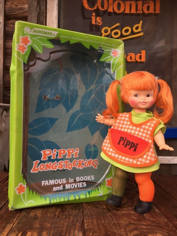 画像1: 70s Vintage Horsman Pippi Longstocking Doll (AL525)