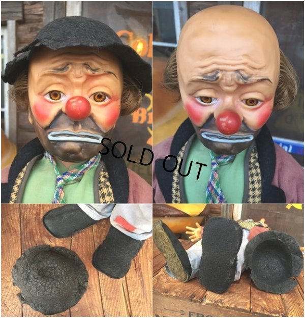 画像4: 50s Vintage Emmett Kelly Clown Doll (AL565)