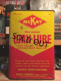 Vintage MCKAY WAX LUBE Metal Can 1GL (AL5739) 