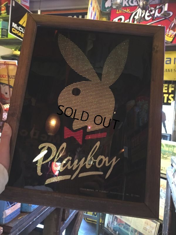 画像1: Vintage PLAYBOY Play Boy Bunny Bar Mirror (AL574)