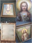画像3: Vintage Jesus Wall Deco w/frame  (AL577) (3)