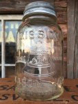 画像1: Vintage Mission Mason Glass Jar (AL5993) (1)