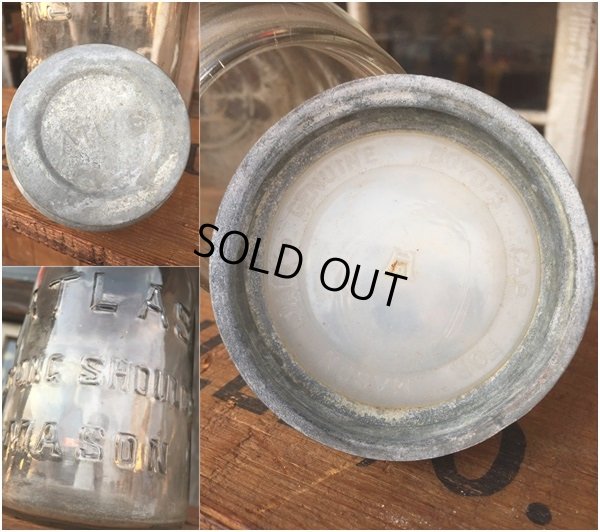 画像3: Vintage Atlas Mason Glass Jar (AL5984)
