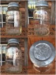 画像2: Vintage Mission Mason Glass Jar (AL5993) (2)