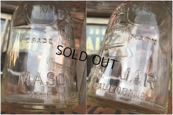 画像4: Vintage Mission Mason Glass Jar (AL5993)
