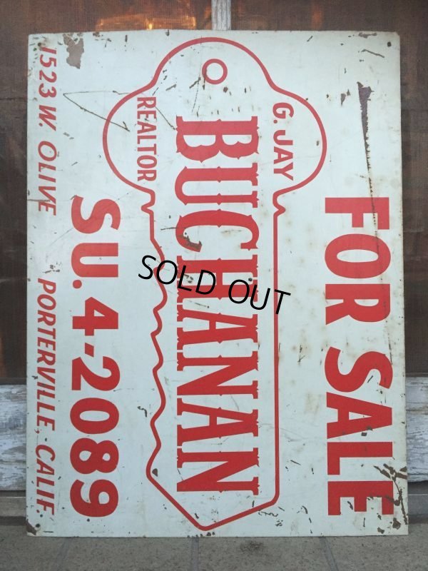 画像5: Vintage GJ BUCHANAN FOR SALE Sign (AL581)