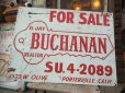 画像1: Vintage GJ BUCHANAN FOR SALE Sign (AL581) (1)