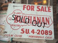 Vintage GJ BUCHANAN FOR SALE Sign (AL581)