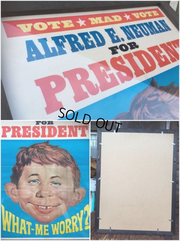 画像2: 60s Vintage MAD Magazine Original Poster w/frame (AL587)