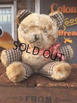Vintage Doll Bear Black x White (AL591）