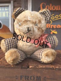 Vintage Doll Bear Black x White (AL591）