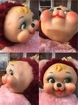 画像3: Vintage Rubber Face Doll Bear Pink (AL590） (3)