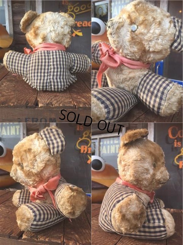 画像2: Vintage Doll Bear Black x White (AL591）