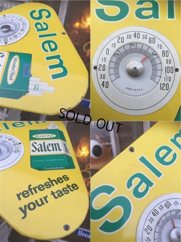画像2: Vitage Salem Cigarettes Advertising Thermometer Sign (AL595)