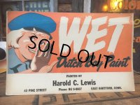Vintage Dutch Boy Paint Card Board Sign (AL597)
