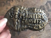 70s Vintage Planters Mr Peanut Belt Buckle (AL599)