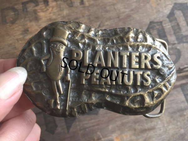 画像1: 70s Vintage Planters Mr Peanut Belt Buckle (AL599)