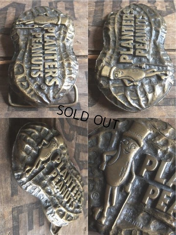 画像2: 70s Vintage Planters Mr Peanut Belt Buckle (AL599)