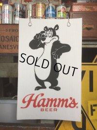 Vintage Hamm's Bear Poster Sign (AL598)