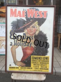 Vintage MAE WEST Every Day & Every Day's a Holiday Poster (AL705)