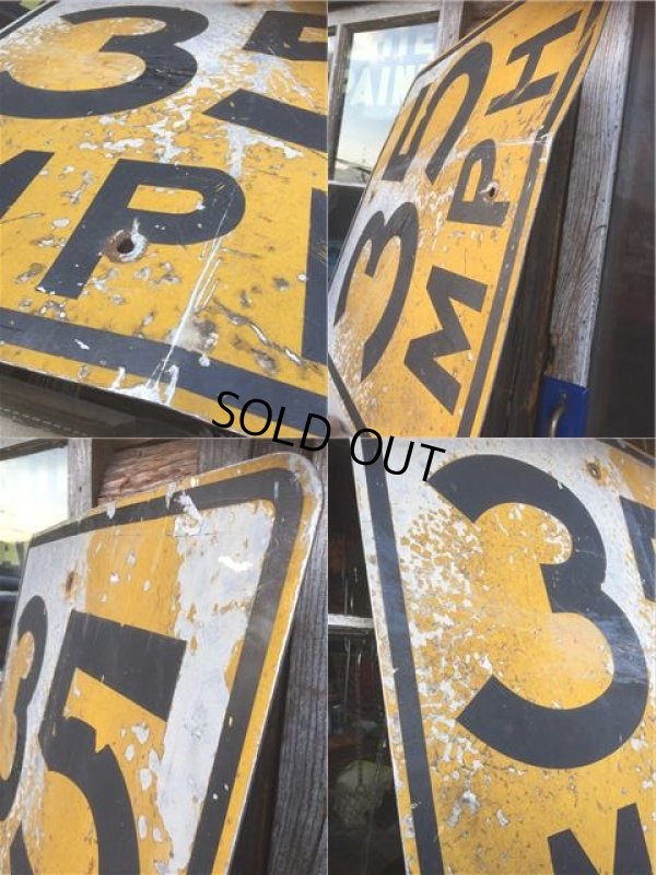 画像2: Vintage Road Sign 35 MPH (AL710)