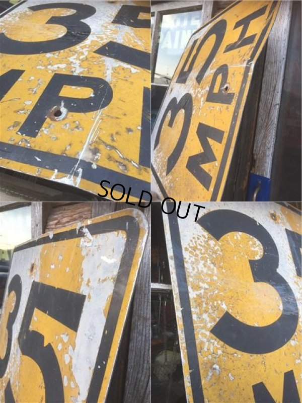 画像2: Vintage Road Sign 35 MPH (AL710)