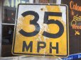 画像1: Vintage Road Sign 35 MPH (AL710) (1)