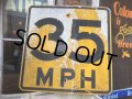 Vintage Road Sign 35 MPH (AL710)