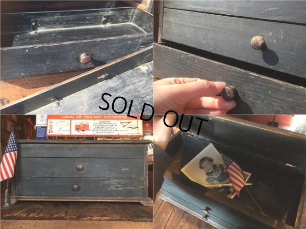 画像4: Antique Wooden General Store Display Chest Box (AL711)