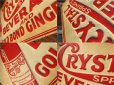 画像2: 40s Vintage Crystal Cola Soda Embosed Tin Sign (AL707) (2)