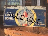 30s Vintage Fruit Bowl Soda Embosed Tin Sign (AL708)