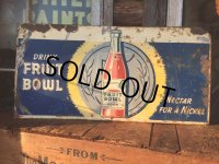 30s Vintage Fruit Bowl Soda Embosed Tin Sign (AL708)
