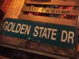 画像2: Vintage Road Sign GOLDEN STATE DR　(AL713)  (2)