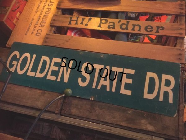 画像2: Vintage Road Sign GOLDEN STATE DR　(AL713) 