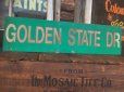画像3: Vintage Road Sign GOLDEN STATE DR　(AL713)  (3)