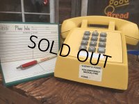 70s Vintage US Bell System Telephone Yellow (AL721) 