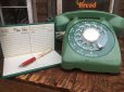 画像1: 70s Vintage Automatic Electric Telephone Green (AL722)  (1)