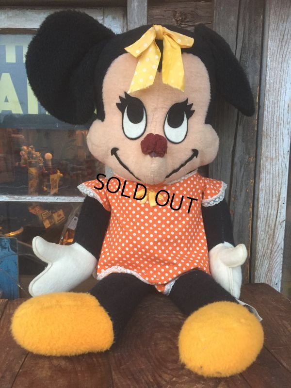 画像1: Vintage Disney Minnie Mouse Big Plush Doll 84cm (AL724) 