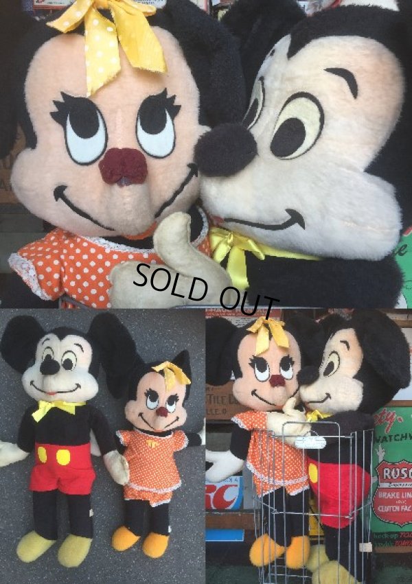 画像2: Vintage Disney Mickey Mouse Big Plush Doll 98cm (AL725) 