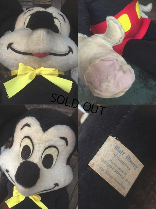 画像5: Vintage Disney Mickey Mouse Big Plush Doll 98cm (AL725) 