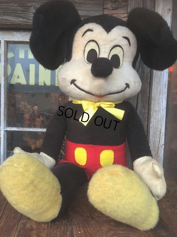 画像3: Vintage Disney Mickey Mouse Big Plush Doll 98cm (AL725) 
