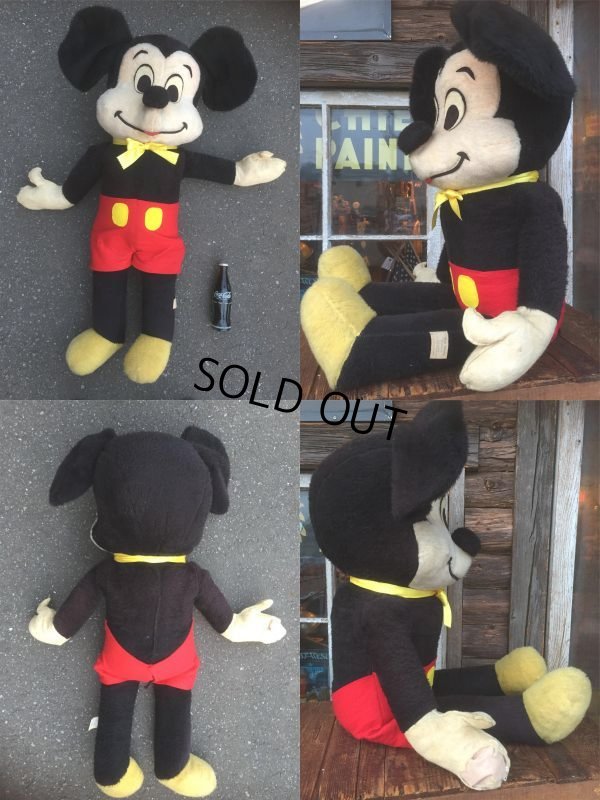 画像4: Vintage Disney Mickey Mouse Big Plush Doll 98cm (AL725) 